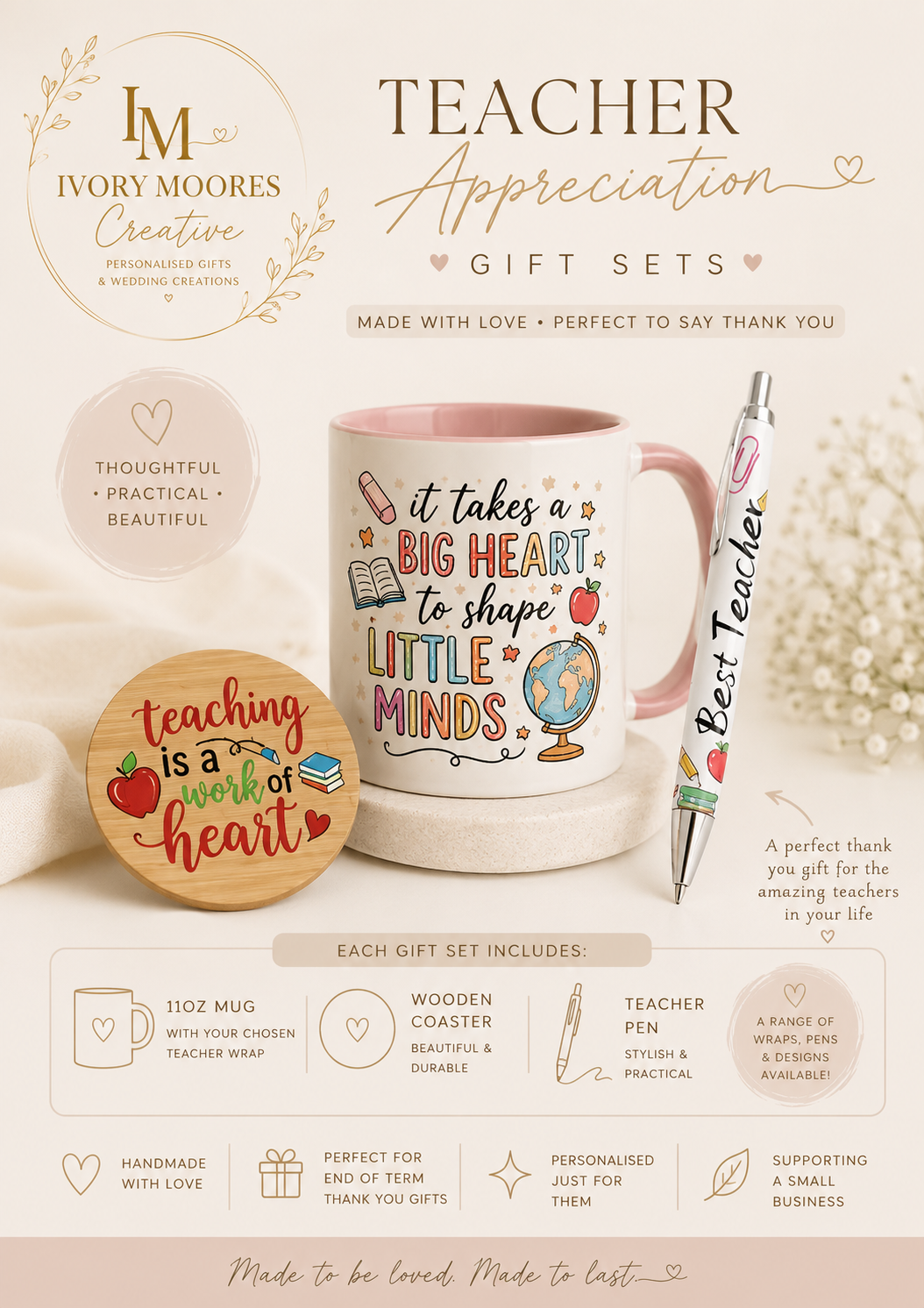Teacher appreciation gifts set